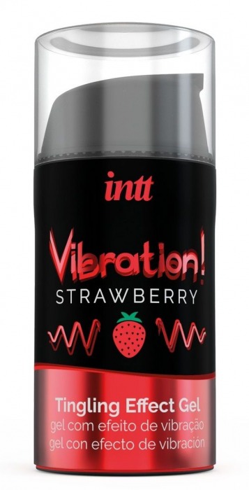 Жидкий интимный гель с эффектом вибрации Vibration! Strawberry - 15 мл. - INTT - купить с доставкой в Йошкар-Оле