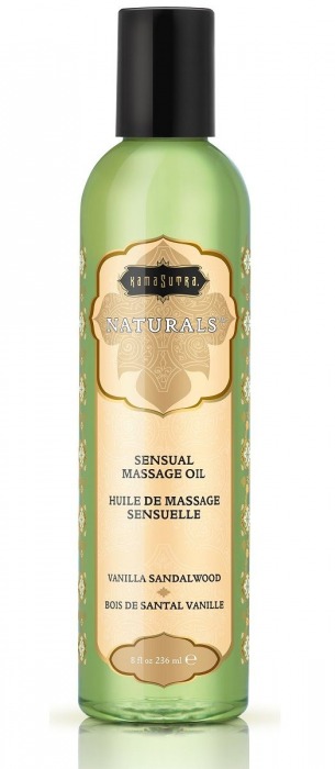 Массажное масло Naturals Vanilla Sandalwood с ароматом ванили и сандала - 236 мл. - Kama Sutra - купить с доставкой в Йошкар-Оле