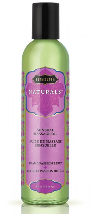 Массажное масло Naturals Island Passion Berry с ароматом тропических фруктов - 236 мл. - Kama Sutra - купить с доставкой в Йошкар-Оле