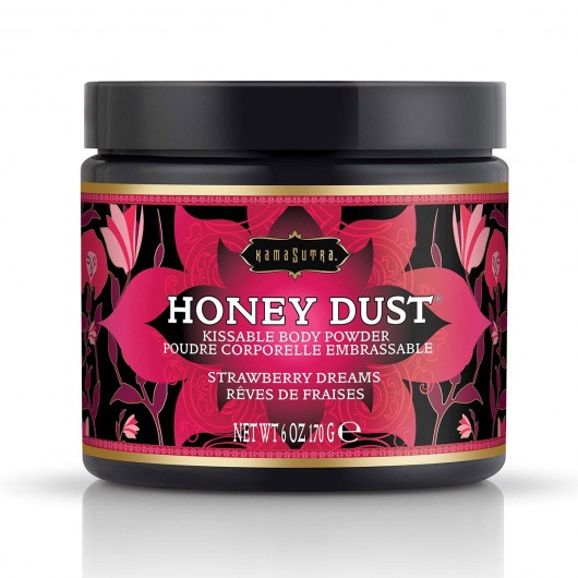Пудра для тела Honey Dust Body Powder с ароматом клубники - 170 гр. - Kama Sutra - купить с доставкой в Йошкар-Оле