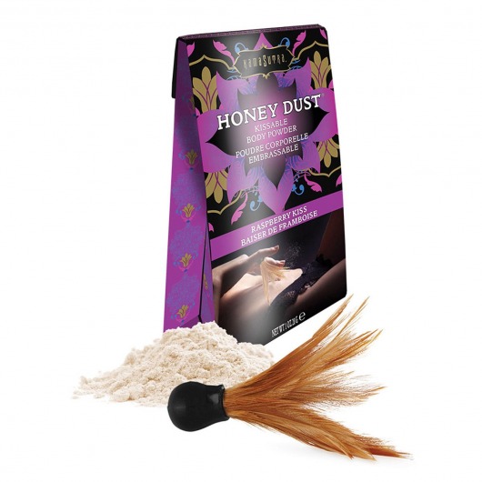 Пудра для тела Honey Dust Body Powder с ароматом малины - 28 гр. - Kama Sutra - купить с доставкой в Йошкар-Оле