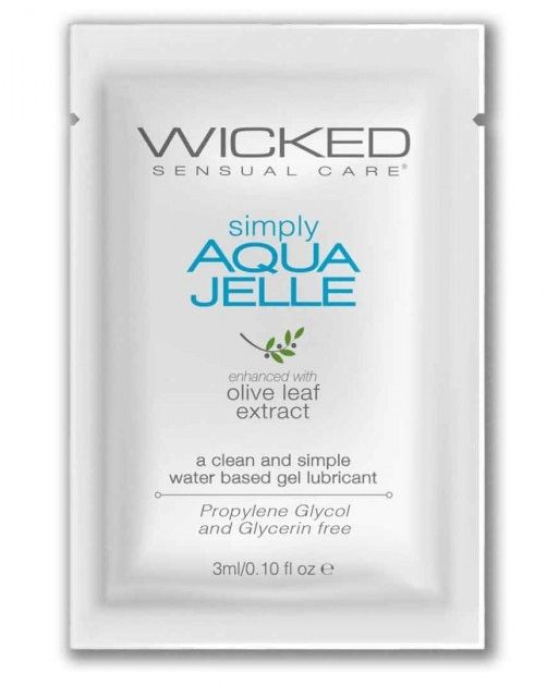 Гель-лубрикант Simply Aqua Jelle - 3 мл. - Wicked - купить с доставкой в Йошкар-Оле