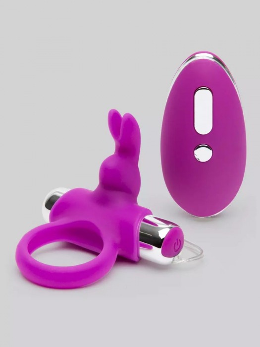 Лиловое виброкольцо с пультом ДУ Remote Control Cock Ring - Happy Rabbit - в Йошкар-Оле купить с доставкой