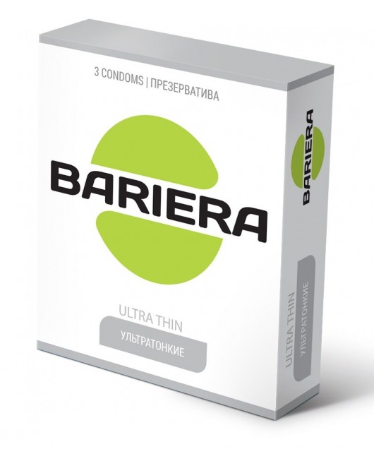 Ультратонкие презервативы Bariera Ultra Thin - 3 шт. - Bariera - купить с доставкой в Йошкар-Оле