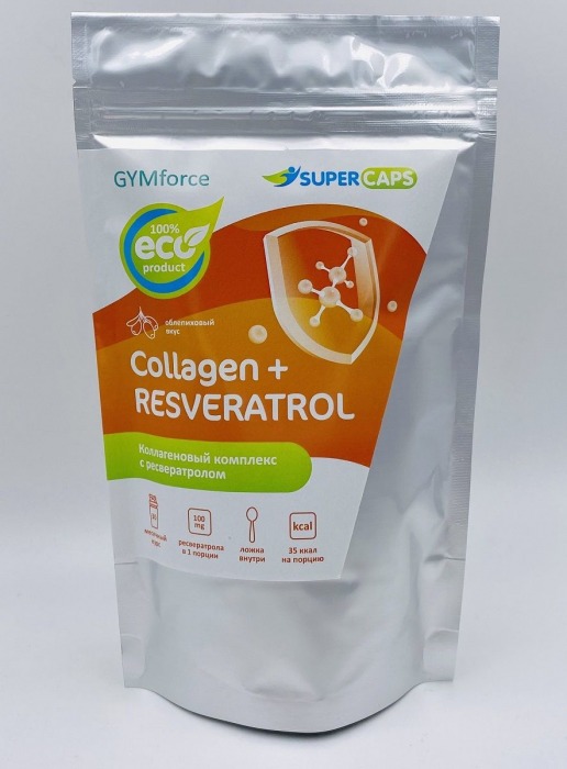 Натуральный коллаген с ресвератролом GYMforce Collagen+ - 150 гр. - SuperCaps - купить с доставкой в Йошкар-Оле