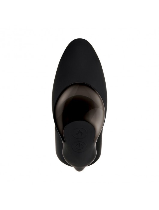 Черный вибромассажер простаты с эрекционным кольцом Strapped   Tapped - Zero Tolerance - в Йошкар-Оле купить с доставкой