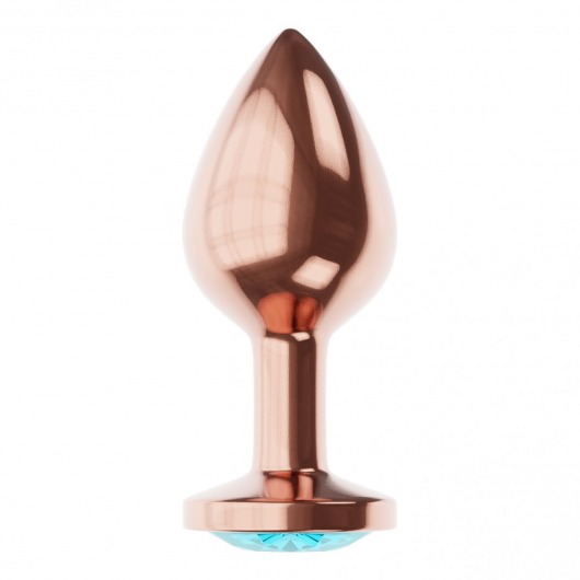 Пробка цвета розового золота с малиновым кристаллом Diamond Topaz Shine L - 8,3 см. - Lola Games - купить с доставкой в Йошкар-Оле