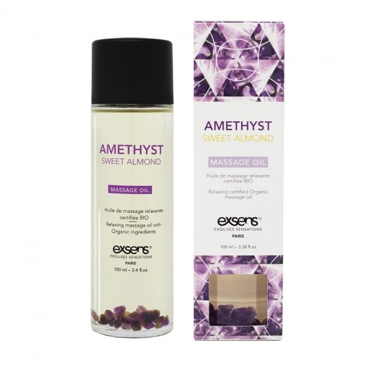 Органическое массажное масло AMETHYST SWEET ALMOND - 100 мл. - Exsens - купить с доставкой в Йошкар-Оле