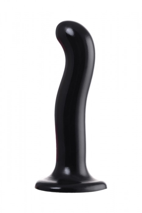 Черный стимулятор для пар P G-Spot Dildo Size L - 19 см. - Strap-on-me - в Йошкар-Оле купить с доставкой