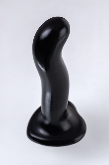 Черный стимулятор для пар P G-Spot Dildo Size L - 19 см. - Strap-on-me - в Йошкар-Оле купить с доставкой