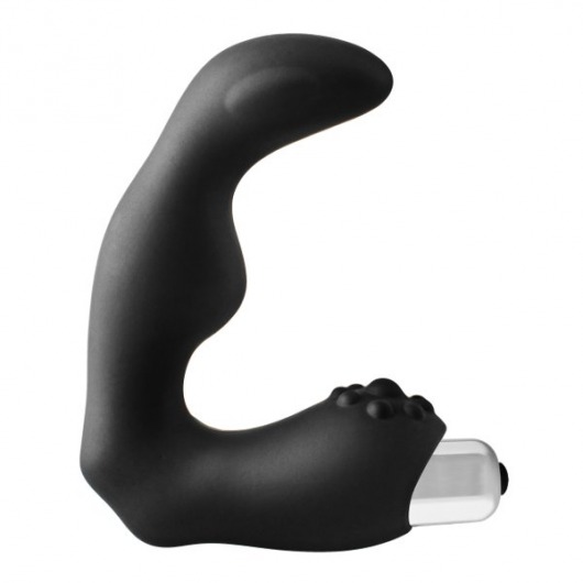 Черный вибромассажер простаты FantASStic Vibrating Prostate Massager - 11,3 см. - Dream Toys - в Йошкар-Оле купить с доставкой