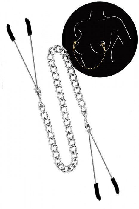 Регулируемые зажимы для сосков Sweet Caress Nipple Chain - Sweet Caress - купить с доставкой в Йошкар-Оле