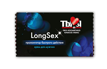 Пролонгирующий крем LongSex в одноразовой упаковке - 1,5 гр. - Биоритм - купить с доставкой в Йошкар-Оле