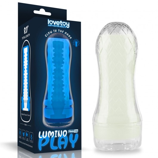 Светящийся в темноте мастурбатор Lumino Play Masturbator Ribbed - Lovetoy - в Йошкар-Оле купить с доставкой