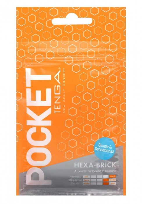 Карманный мастурбатор HEXA-BRICK - Tenga - в Йошкар-Оле купить с доставкой