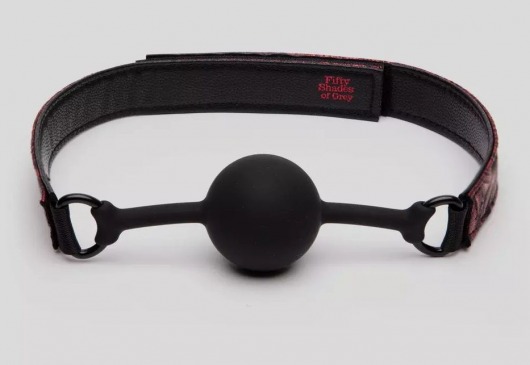 Кляп-шар на двусторонних ремешках Reversible Silicone Ball Gag - Fifty Shades of Grey - купить с доставкой в Йошкар-Оле