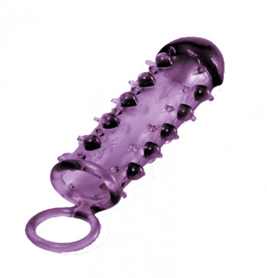 Закрытая фиолетовая насадка с пупырышками SAMURAI PENIS SLEEVE PURPLE - 14,5 см. - NMC - в Йошкар-Оле купить с доставкой