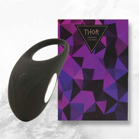 Черное эрекционное виброкольцо Thor Cockring - FeelzToys - в Йошкар-Оле купить с доставкой