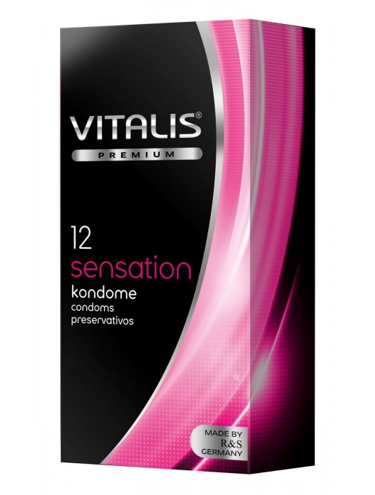 Презервативы VITALIS PREMIUM sensation с пупырышками и кольцами - 12 шт. - Vitalis - купить с доставкой в Йошкар-Оле