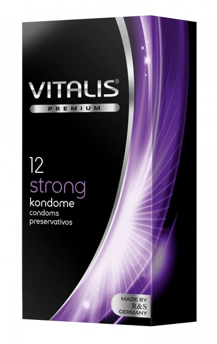 Презервативы с утолщённой стенкой VITALIS PREMIUM strong - 12 шт. - Vitalis - купить с доставкой в Йошкар-Оле