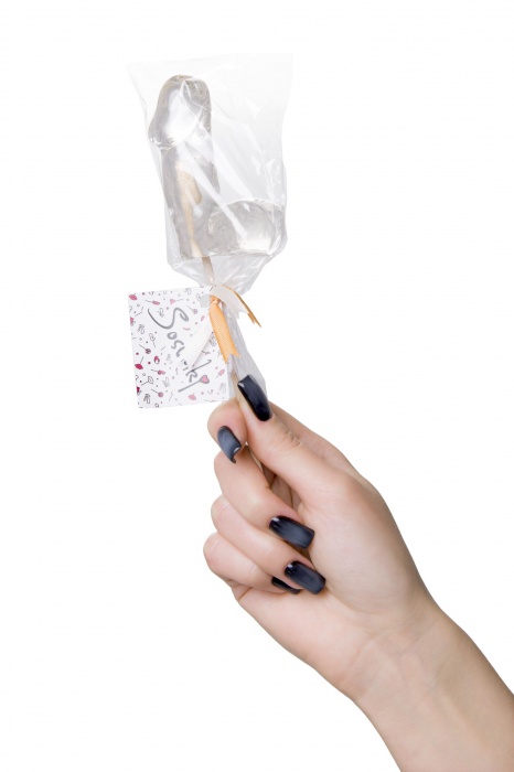 Прозрачный леденец в форме фаллоса со вкусом пина колады - Sosuчki - купить с доставкой в Йошкар-Оле