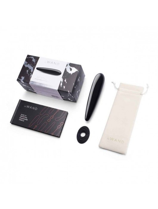 Массажер Le Wand Crystal Wand из черного обсидиана - Le Wand