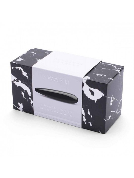 Массажер Le Wand Crystal Wand из черного обсидиана - Le Wand