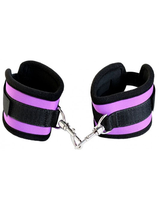 Наручники из неопрена фиолетового цвета - ToyFa - купить с доставкой в Йошкар-Оле