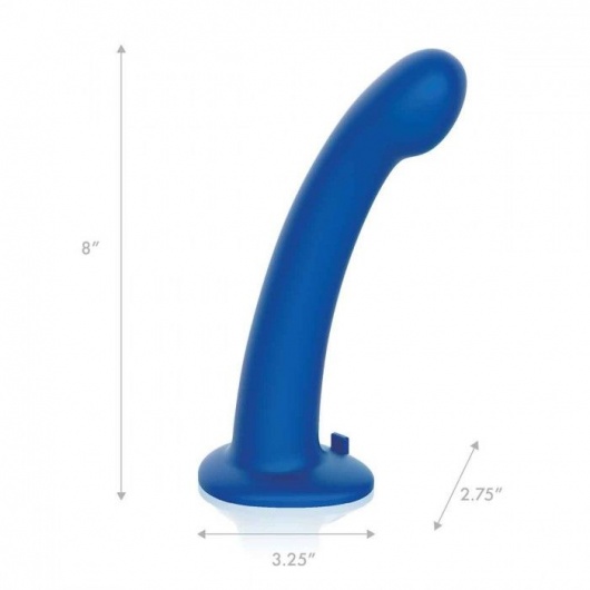 Синяя насадка Remote Control P-Spot G-Spot с черными трусиками - 20 см. - Pegasus - купить с доставкой в Йошкар-Оле