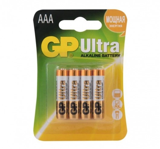 Батарейки алкалиновые GP Ultra Alkaline 24А AАA/LR03 - 4 шт. - Элементы питания - купить с доставкой в Йошкар-Оле