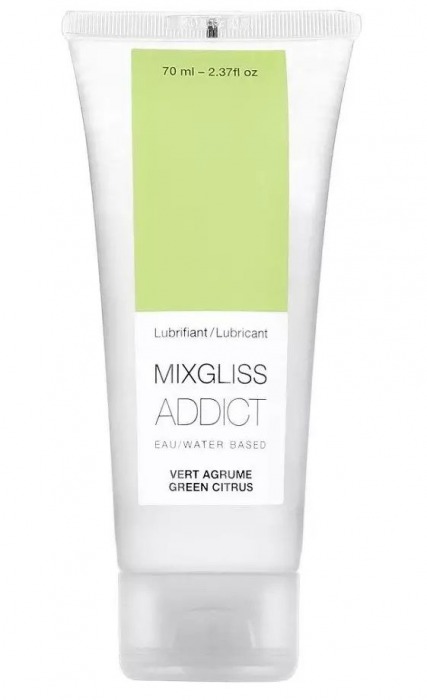 Смазка на водной основе Mixgliss Addict с ароматом цитруса - 70 мл. - Mixgliss - купить с доставкой в Йошкар-Оле