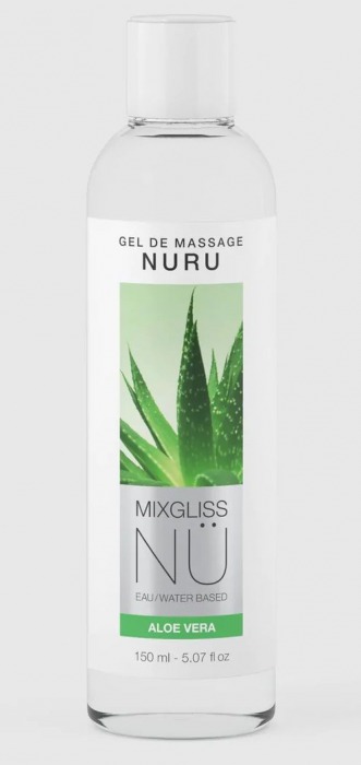 Массажный гель на водной основе Mixgliss NU Aloe Vera - 150 мл. - Strap-on-me - купить с доставкой в Йошкар-Оле