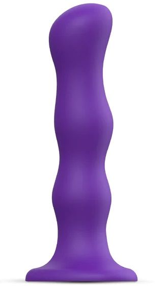 Фиолетовая насадка Strap-On-Me Dildo Geisha Balls size XL - Strap-on-me - купить с доставкой в Йошкар-Оле