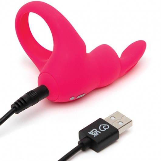 Розовое эрекционное виброкольцо Happy Rabbit Rechargeable Rabbit Cock Ring - Happy Rabbit - в Йошкар-Оле купить с доставкой