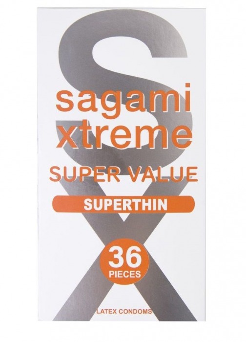 Ультратонкие презервативы Sagami Xtreme Superthin - 36 шт. - Sagami - купить с доставкой в Йошкар-Оле