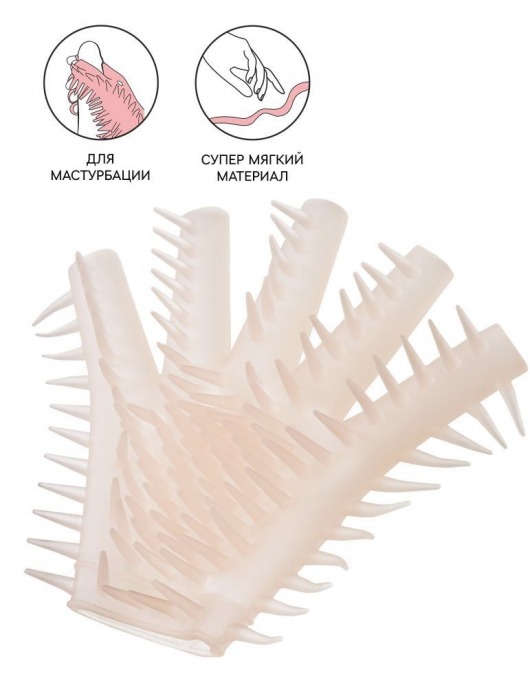 Телесная перчатка-мастубратор для чувственного массажа - Штучки-дрючки - в Йошкар-Оле купить с доставкой