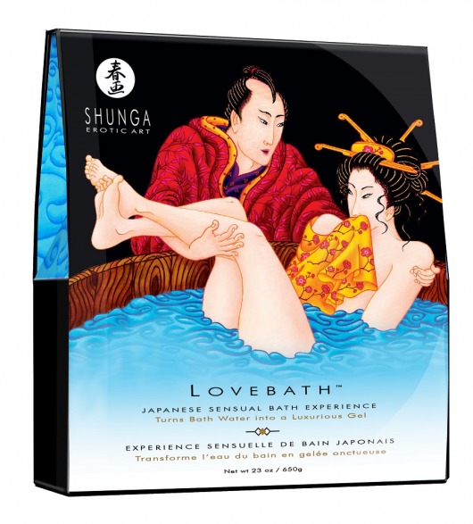 Соль для ванны Lovebath Ocean temptation, превращающая воду в гель - 650 гр. - Shunga - купить с доставкой в Йошкар-Оле