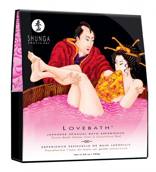 Соль для ванны Lovebath Dragon Fruit, превращающая воду в гель - 650 гр. - Shunga - купить с доставкой в Йошкар-Оле