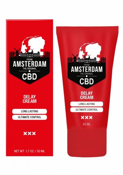 Крем-пролонгатор CBD from Amsterdam Delay Cream - 50 мл. - Shots Media BV - купить с доставкой в Йошкар-Оле