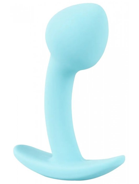 Голубая анальная втулка Mini Butt Plug - 7,1 см. - Orion