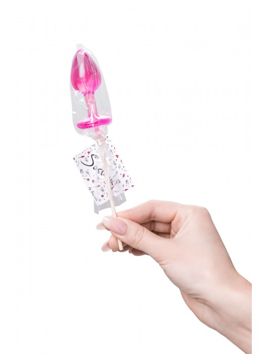 Розовый леденец  в форме анальной втулки со вкусом айриш крим - 29 гр. - Sosuчki - купить с доставкой в Йошкар-Оле