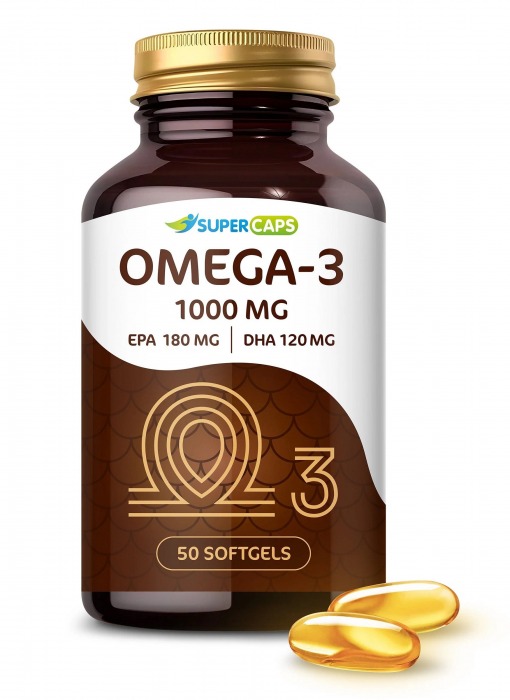 Пищевая добавка SuperCaps OMEGA-3 - 50 капсул (1000 мг) - SuperCaps - купить с доставкой в Йошкар-Оле