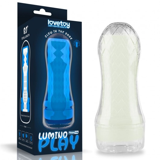 Светящийся в темноте мастурбатор Lumino Play Masturbator Pocketed - Lovetoy - в Йошкар-Оле купить с доставкой