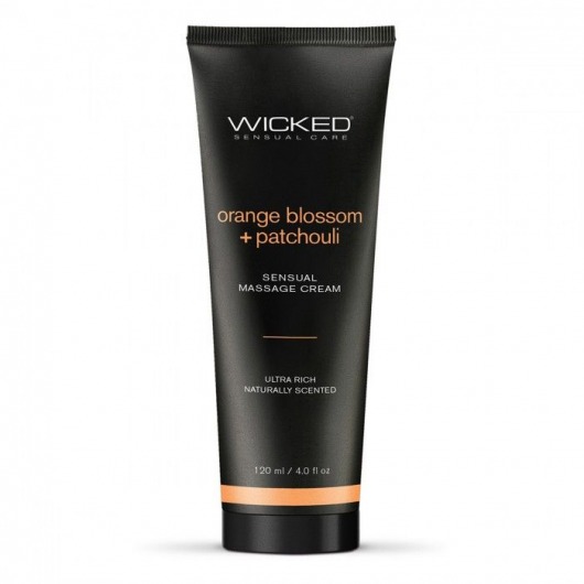 Массажный легкий крем WICKED Orange Blossom plus Patchouli - 120 мл. - Wicked - купить с доставкой в Йошкар-Оле