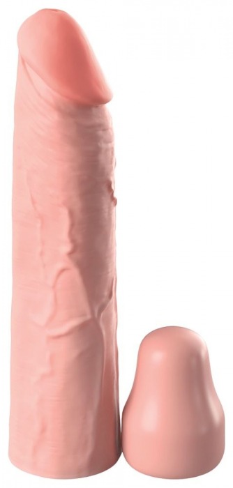 Телесная насадка-удлинитель 1 Inch Silicone X-tension - 17,8 см. - Pipedream - в Йошкар-Оле купить с доставкой