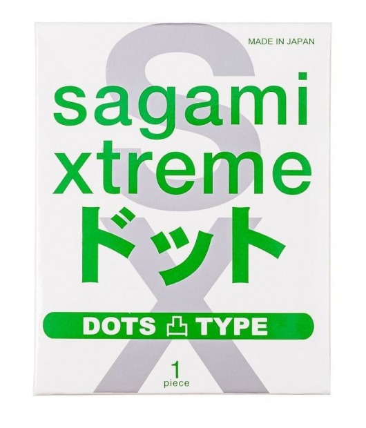 Презерватив Sagami Xtreme Type-E с точками - 1 шт. - Sagami - купить с доставкой в Йошкар-Оле