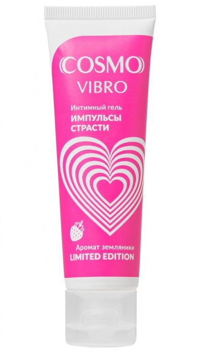 Возбуждающий гель на водно-силиконовой основе Cosmo Vibro с ароматом земляники - 50 гр. - Биоритм - купить с доставкой в Йошкар-Оле