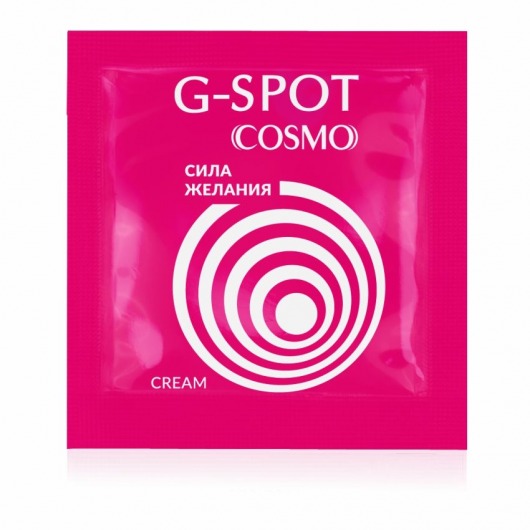 Стимулирующий интимный крем для женщин Cosmo G-spot - 2 гр. - Биоритм - купить с доставкой в Йошкар-Оле