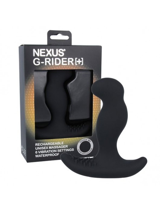 Черный вибромассажер простаты Nexus G-Rider+ - 12,6 см. - Nexus Range - в Йошкар-Оле купить с доставкой