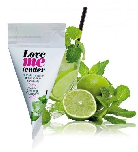 Съедобное согревающее массажное масло Love Me Tender Mojito с ароматом мохито - 10 мл. - Love to Love - купить с доставкой в Йошкар-Оле
